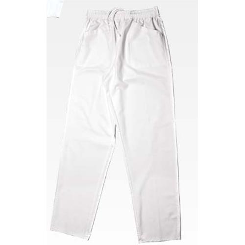 Pantalone con Elastico in Vita - Bianco 100% Cotone