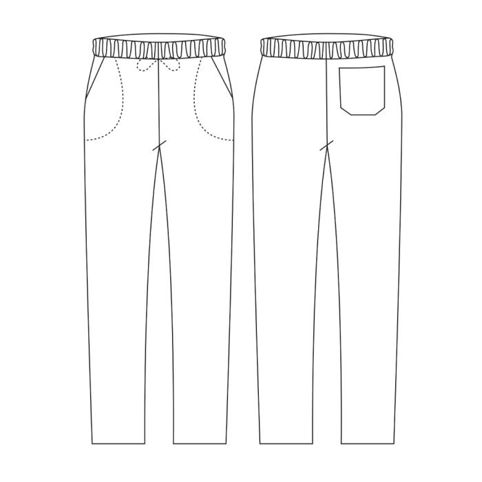 Pantalone Cuoco Coulisse Fantasy Foliage Cotone 100%