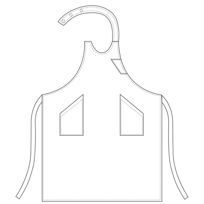 Grembiule Sommelier con Pettorina Fantasia Wine 100x95 cm Ego Chef 