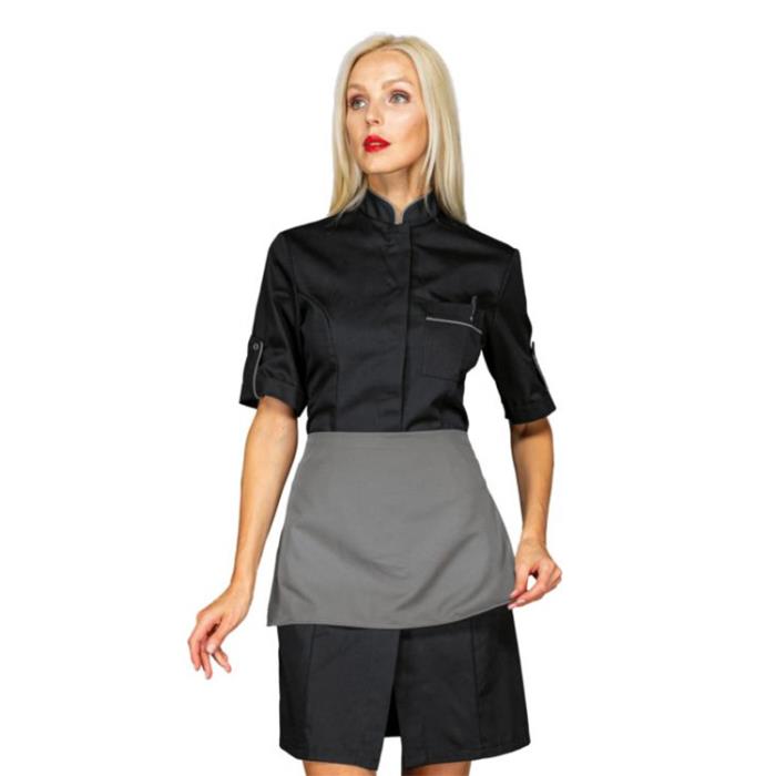 Camice Donna Venezia Con Grembiule Nero/Grigio