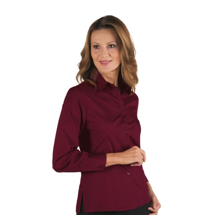 Camicetta donna Kyoto Bordeaux | Manica Lunga
