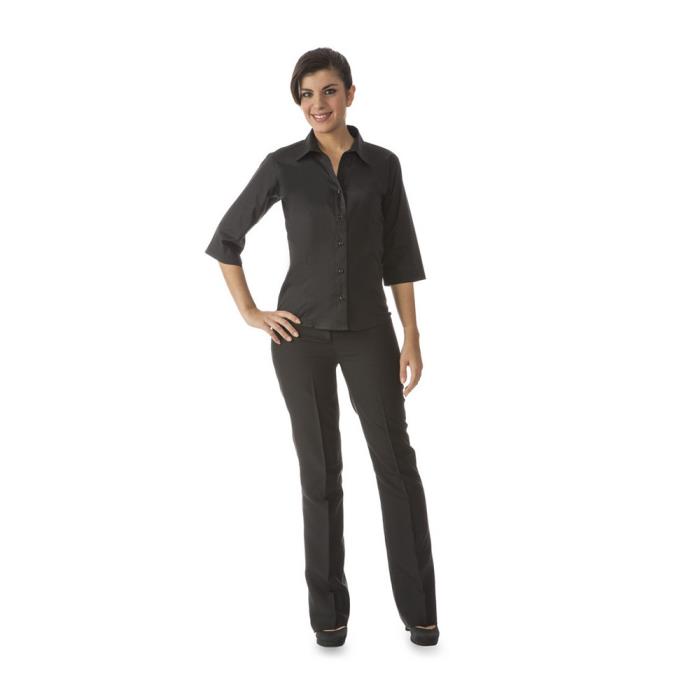 Camicia da Donna Nero manica 3/4 modello Elastic Lara