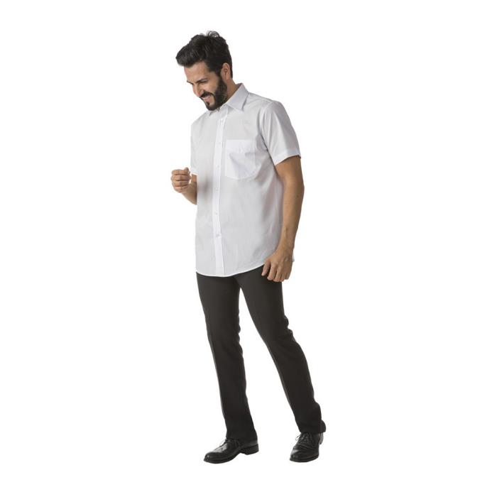 Camicia da Uomo Bianco manica corta Europa Boggie CN MM