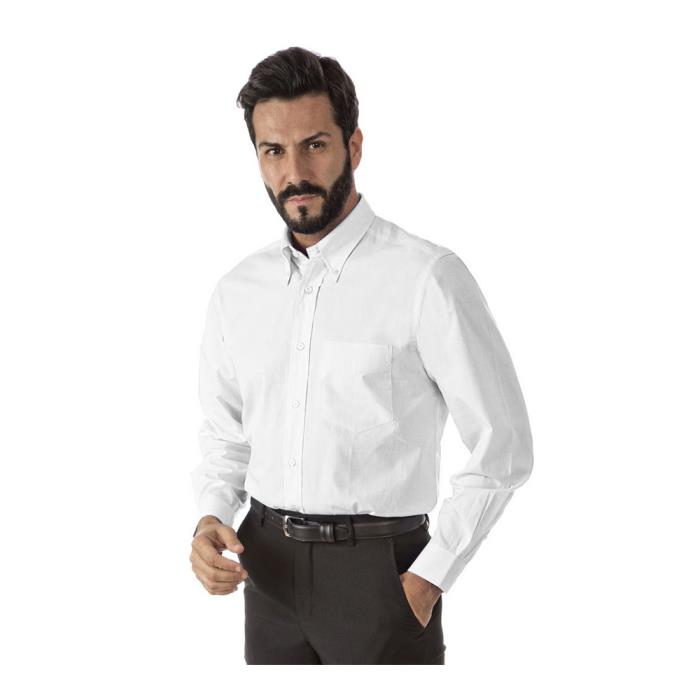Camicia da Uomo Bianco manica lunga Fil a Fil Boggie RG ML