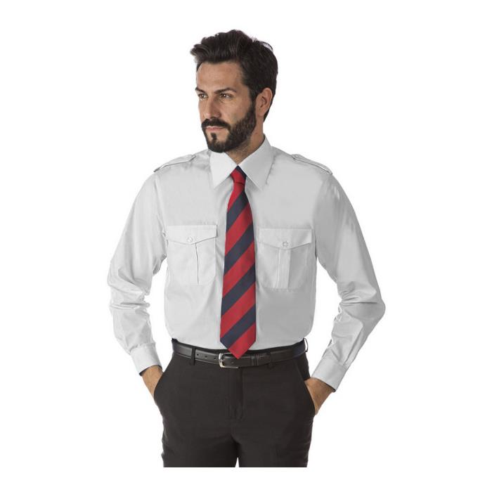 Camicia da Uomo Bianco manica lunga modello Manila Pilota ML