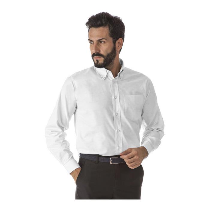 Camicia da Uomo Bianco manica lunga Oxford Boggie RG ML