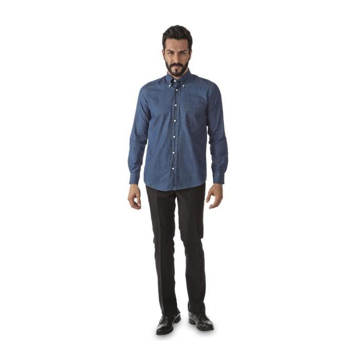 Camicia da Uomo Jeans manica lunga Indigo Boggie RG ML