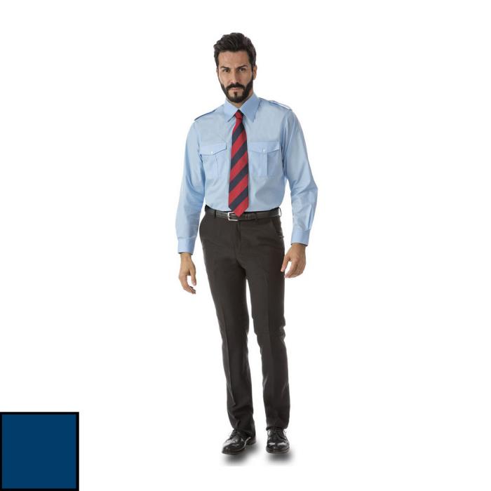 Camicia da Uomo Blu Scuro manica lunga modello Manila Pilota ML