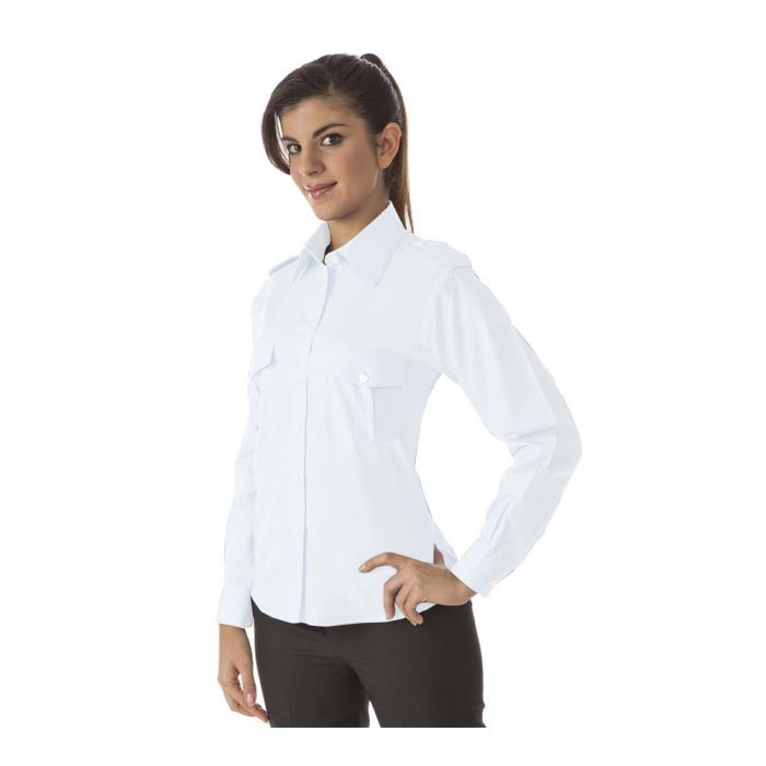 Camicia da Donna Bianco manica lunga modello Manila Pilota ML