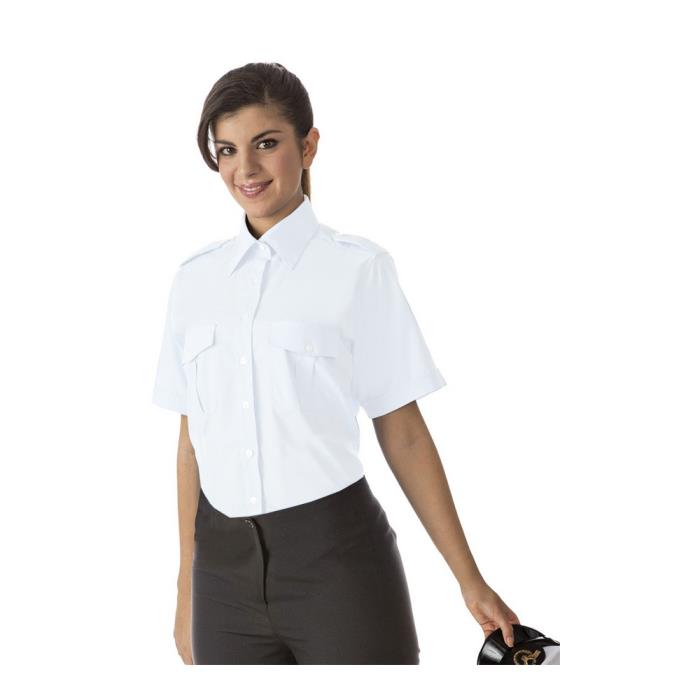 Camicia da Donna Bianco manica corta modello Manila Pilota MM