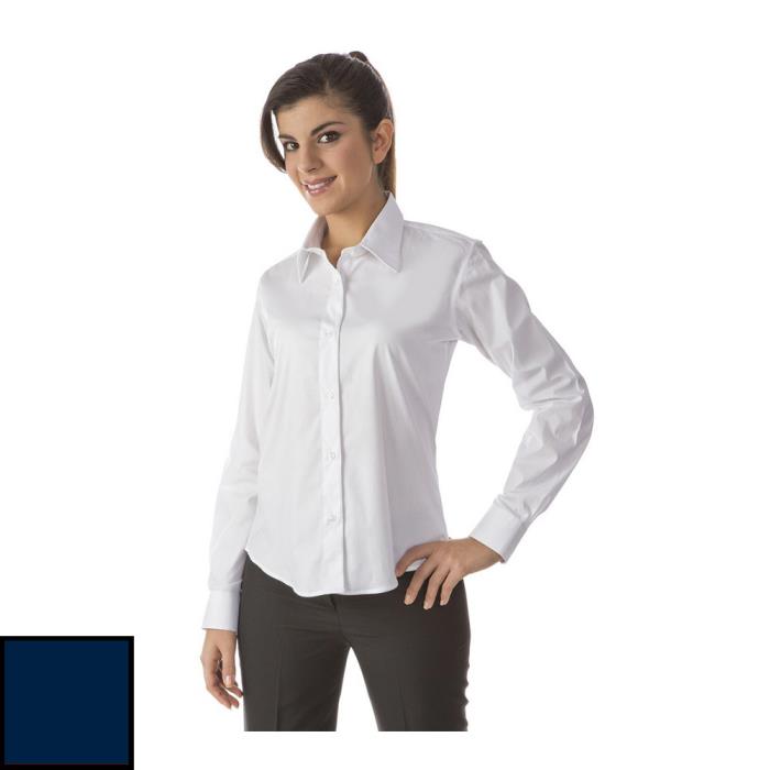 Camicia da Donna Navy manica lunga modello Elastic Pepper ML