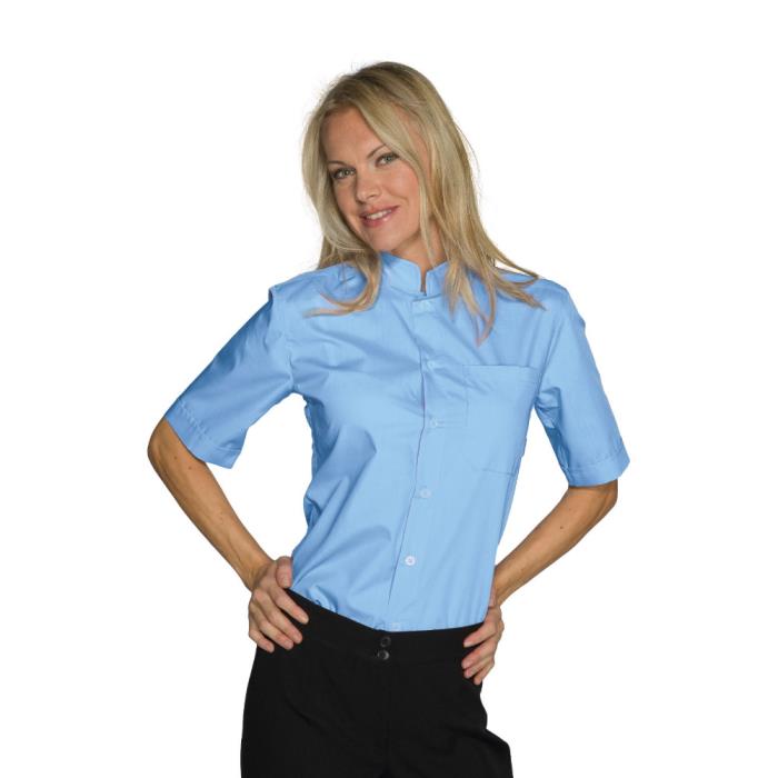Camicia unisex Dublino Azzurro | Manica Corta