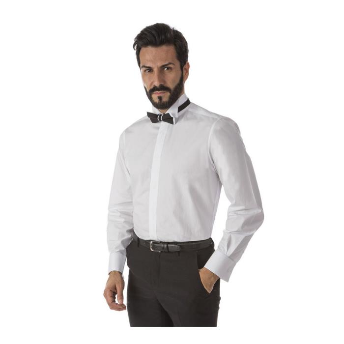 Camicia da Uomo Bianco manica lunga Cuba Evening ML