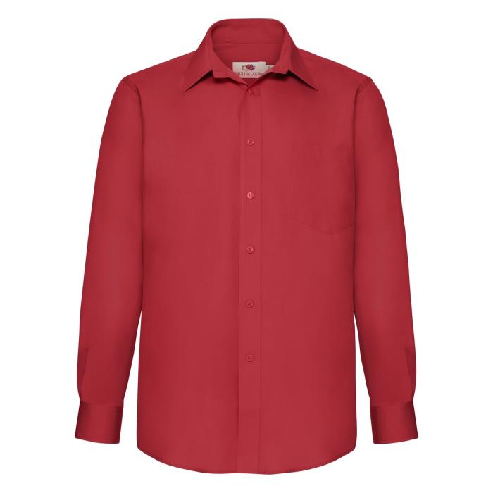 Camicia da uomo manica lunga Rosso