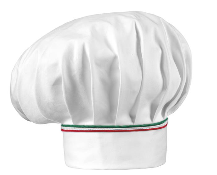 Cappello Cuoco Bianco Profilo Italy Piping  Ego Chef