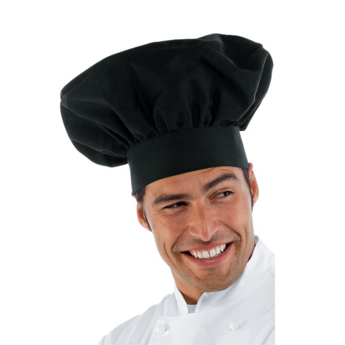 Cappello Cuoco Nero | 65% Poliestere 35% Cotone