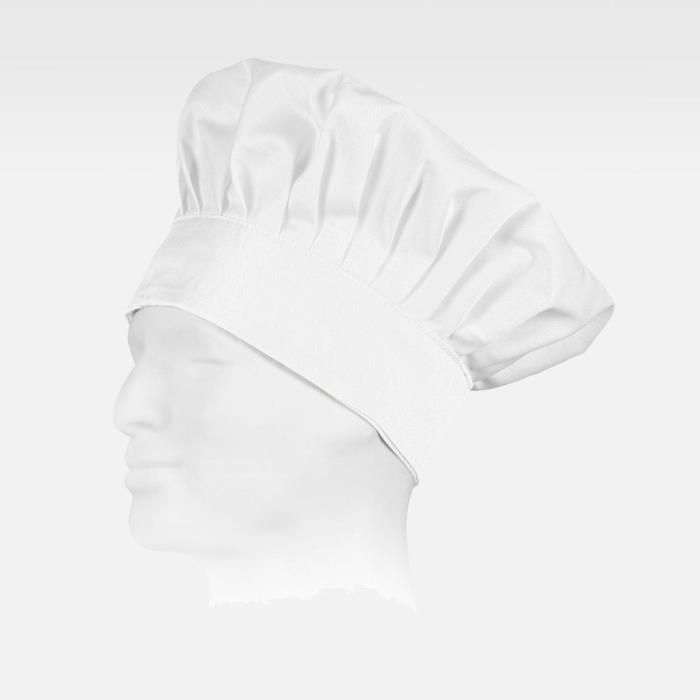 Cappello da cuoco con chiusura regolabile Bianco