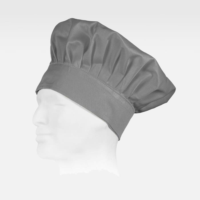 Cappello da cuoco con chiusura regolabile Grigio