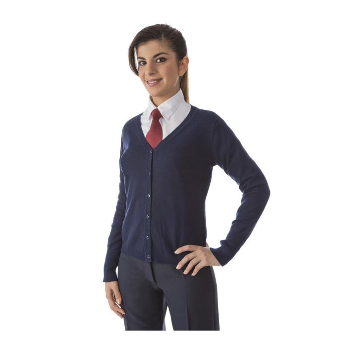 Cardigan da Donna Navy manica lunga modello Platinum Bessy