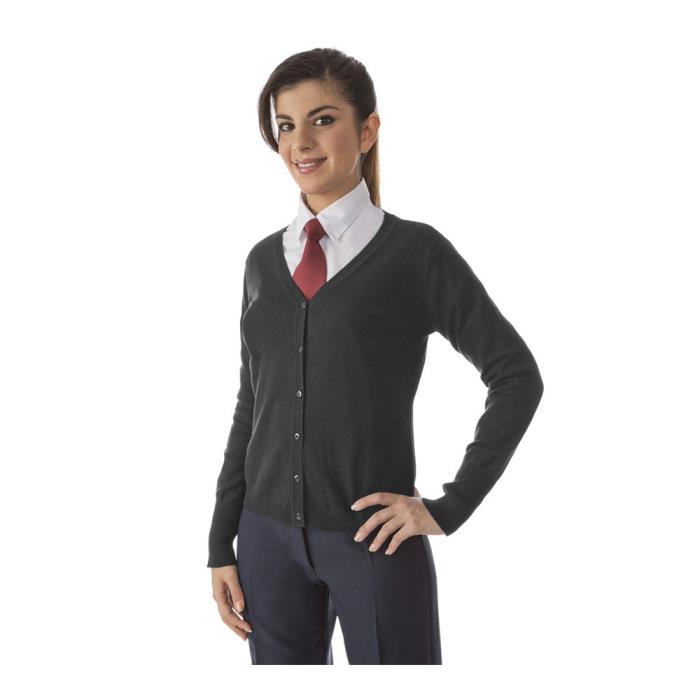 Cardigan da Donna Nero manica lunga modello Platinum Bessy