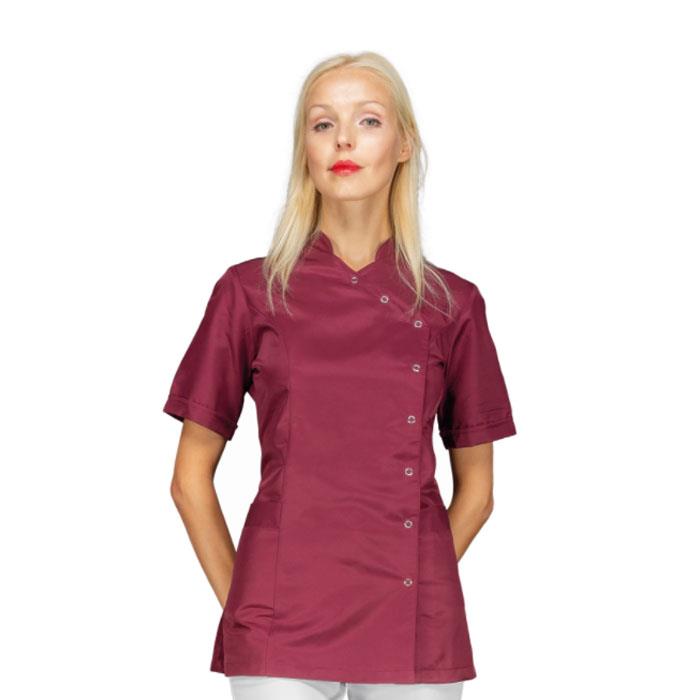 Casacca donna estetista Nizza Super Dry Bordeaux