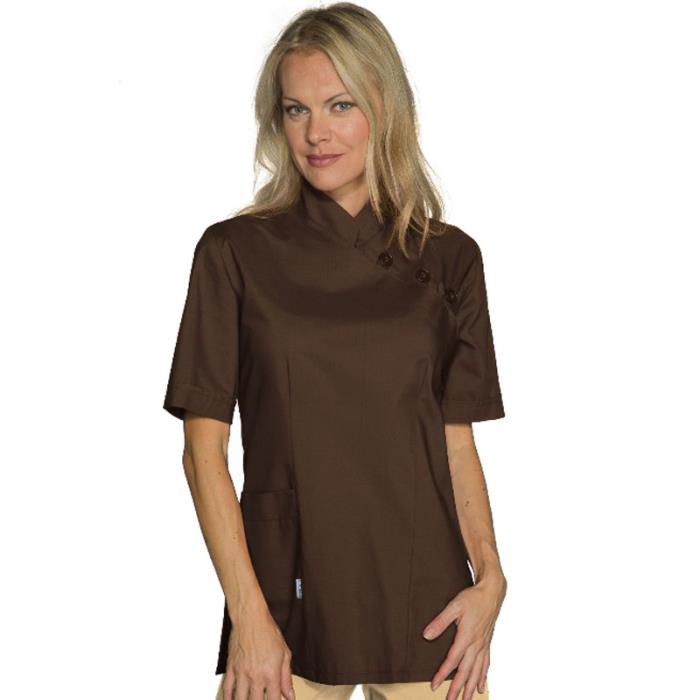 Casacca estetista da donna Taipei Cacao