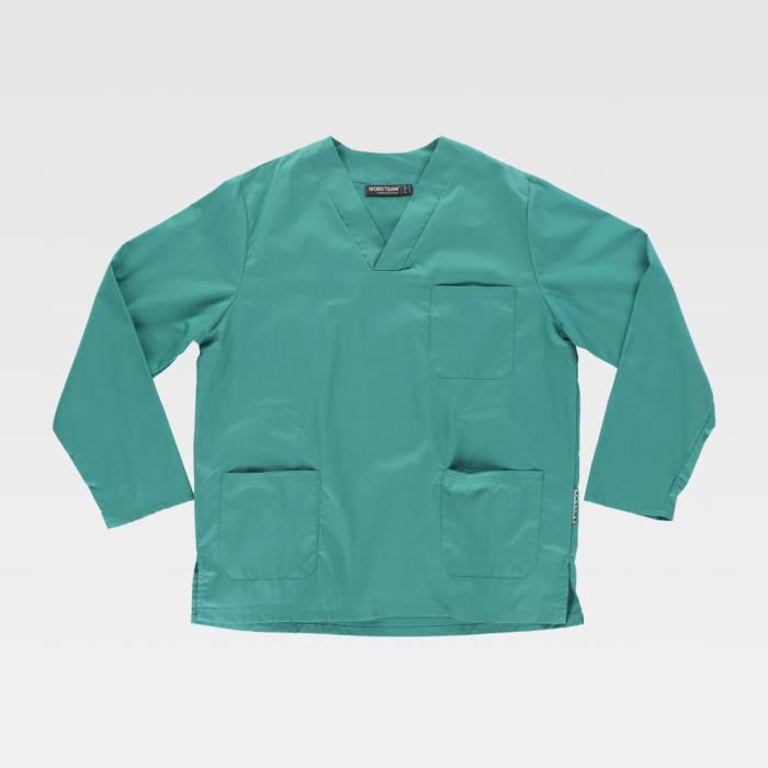Casacca medica unisex B9210 verde