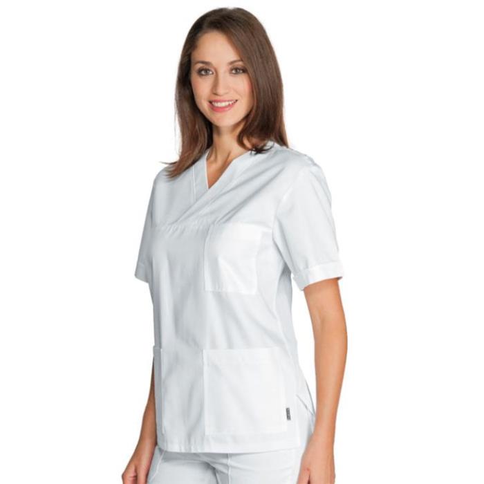 Casacca sanitaria donna Kobe con rete Bianco