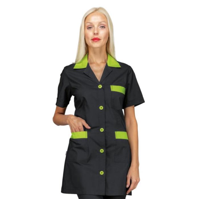 Casacca scolastica donna Marbella Nero/Verde Mela