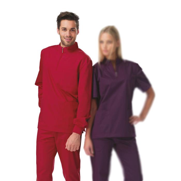 Casacca Sanitaria Unisex modello Eracle Rosso corallo