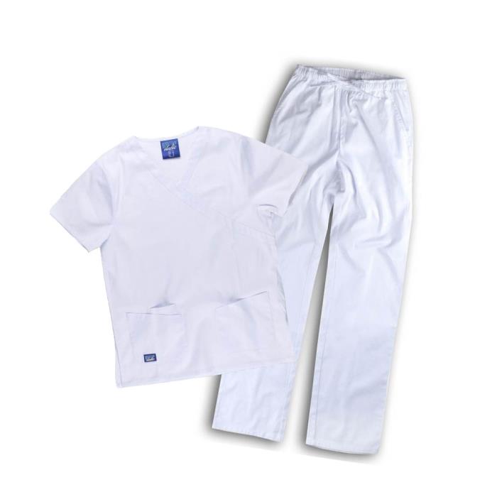 Divisa infermiere unisex elasticizzata Bianco