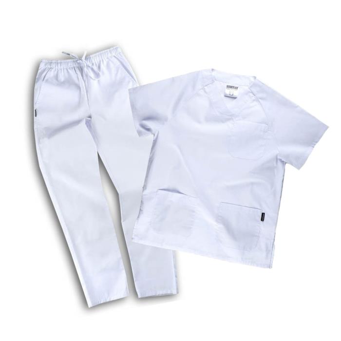 Divisa infermiere unisex Bianco