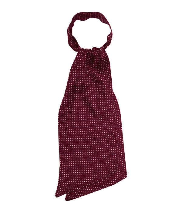 Foulard Ascot Punto Spillo Pura Seta