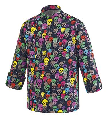 Giacca Cuoco Fantasy Color Skulls Ego Chef