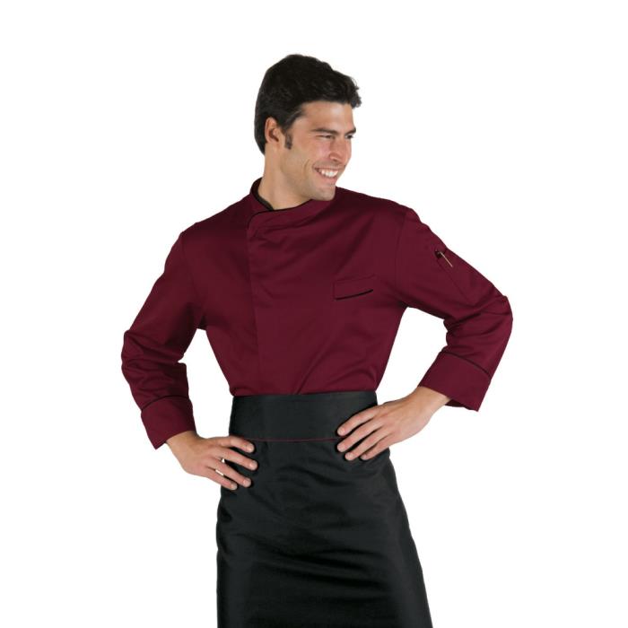 Giacca Cuoco unisex Bilbao Bordeaux | Manica Lunga