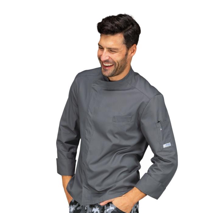 Giacca Cuoco unisex Bilbao Grigio | Manica Lunga