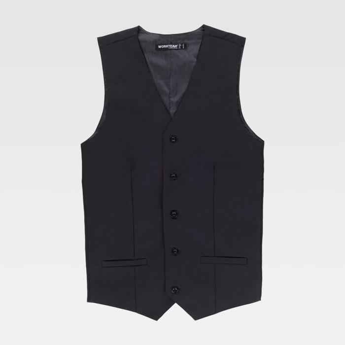 Gilet da cameriere Uomo B9032 Nero