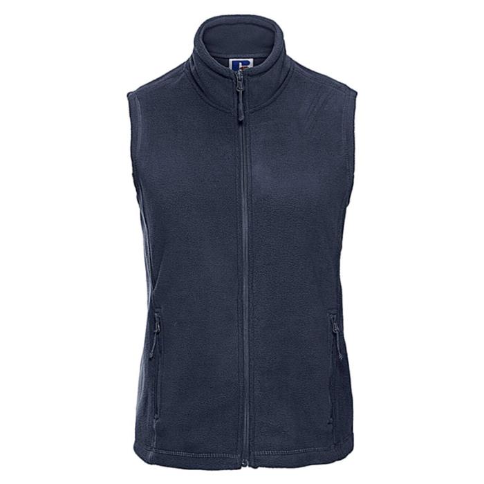 Gilet donna in pile con cerniera French navy