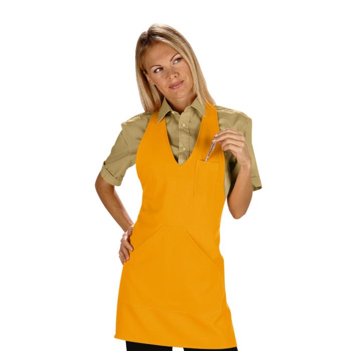 Grembiule unisex Bistro Albicocca | 100% Poliestere