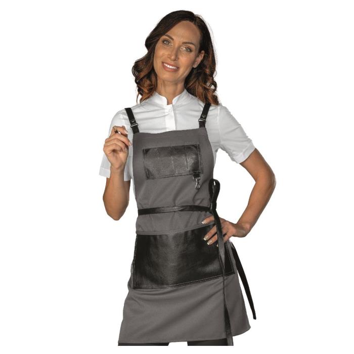 Grembiule unisex Bristol Short grigio
