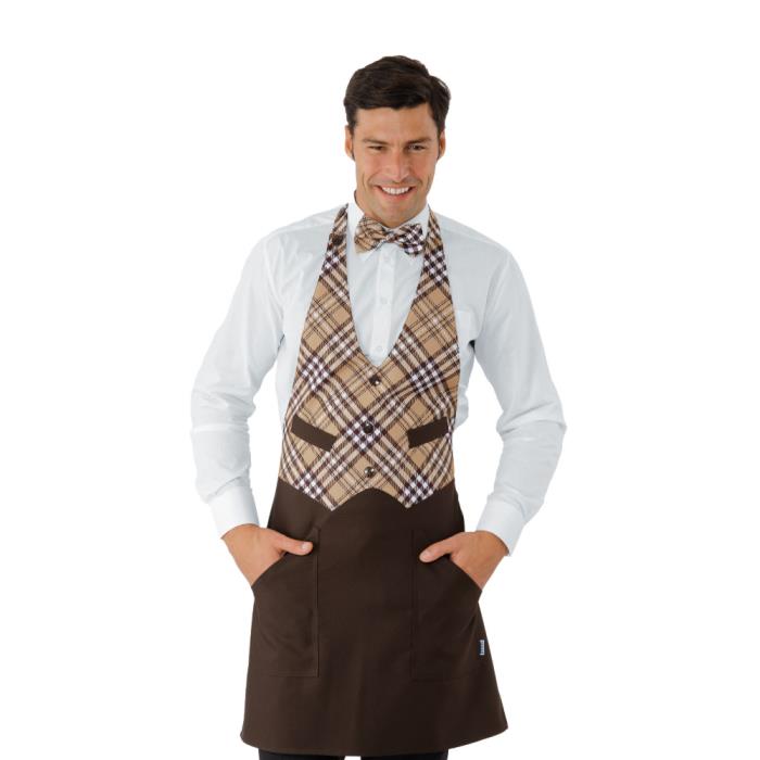 Grembiule unisex Garcon Moro + Tartan 415