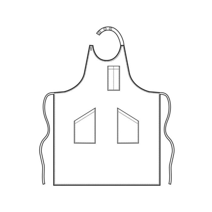 Grembiule unisex Sommelier grigio