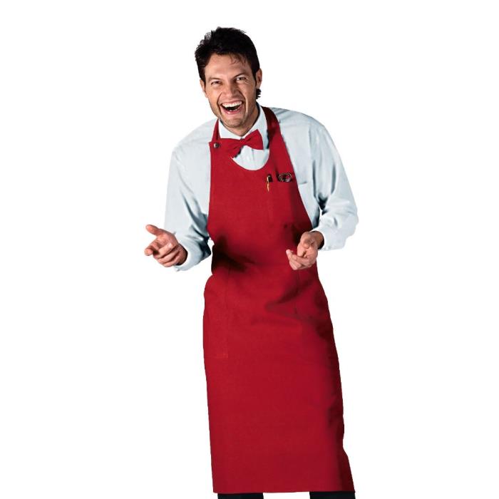 Grembiule unisex Sommelier rosso