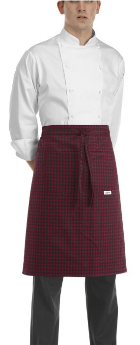 Grembiule Vita con Tascone Ego Chef - Fantasia Red Alfred 70x70cm