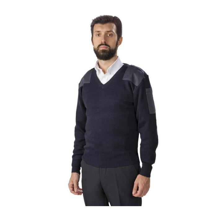 Maglione da Uomo Navy manica lunga modello Maglieria Vigilante