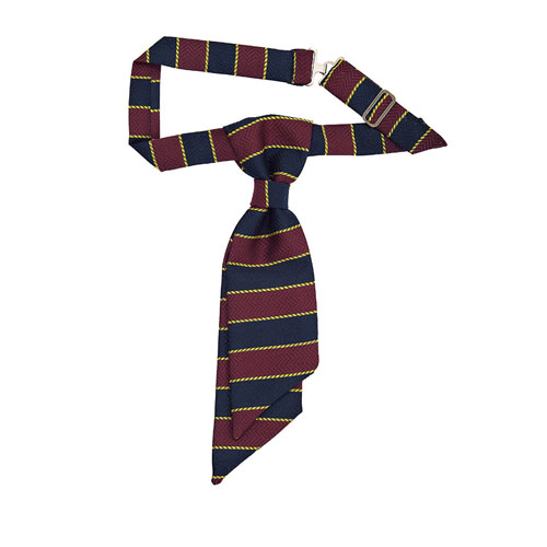 Cravattino Donna Modello Floppy - Regimental Bordeaux 