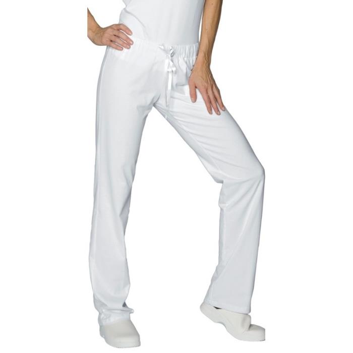 Pantalone Pantajersey Parrucchiera Bianco