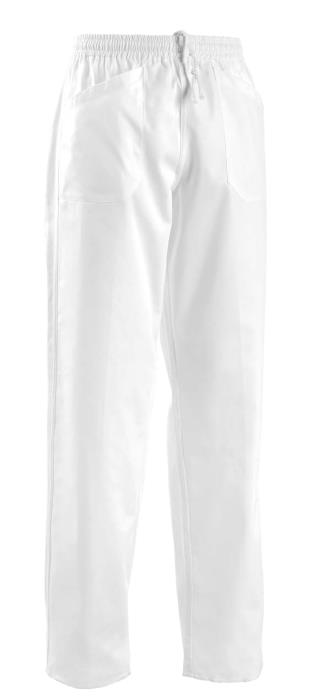 Pantalone Bianco con Elastico e Coulisse in Vita Unisex