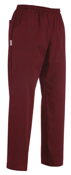 Pantalone Bordeaux 100%  in Microfibra con Coulisse ed Elastico in Vita