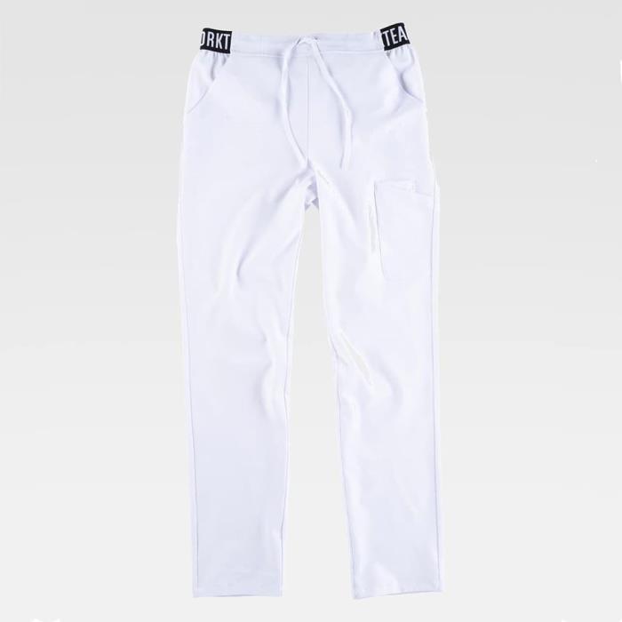 Pantalone con coulisse B6910 Bianco
